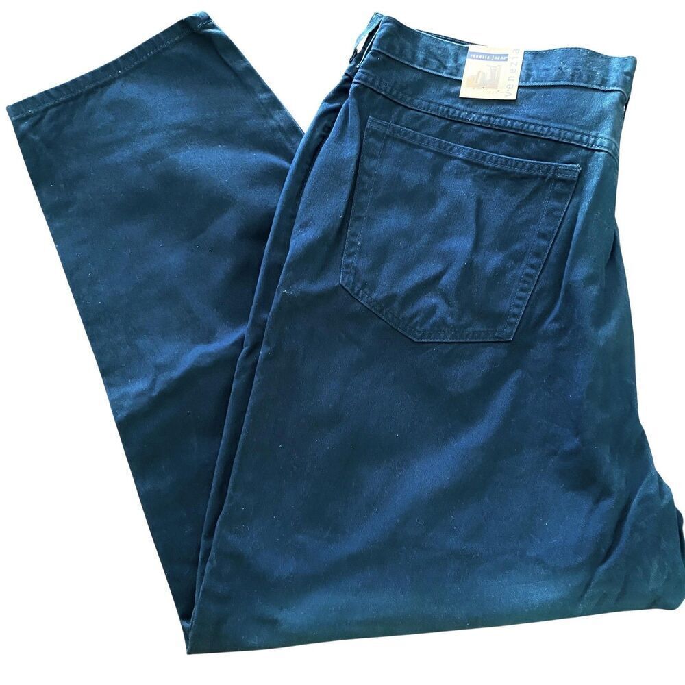 Venezia Jeans Pants Womens 24 Blue High Rise Straight Leg Classic Denim 90s Y2K